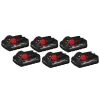 Milwaukee M18 18-Volt Lithium-Ion High Output CP 3.0Ah Battery Pack (6-Pack) -Outdoor Power Equipment Sales Store milwaukee outdoor power batteries chargers 48 11 1837 48 11 1837 48 11 1837 64 1000
