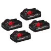 Milwaukee M18 18-Volt Lithium-Ion HIGH OUTPUT CP 3.0 Ah Battery Pack (4-Pack) -Outdoor Power Equipment Sales Store milwaukee outdoor power batteries chargers 48 11 1837 48 11 1837 64 1000 1