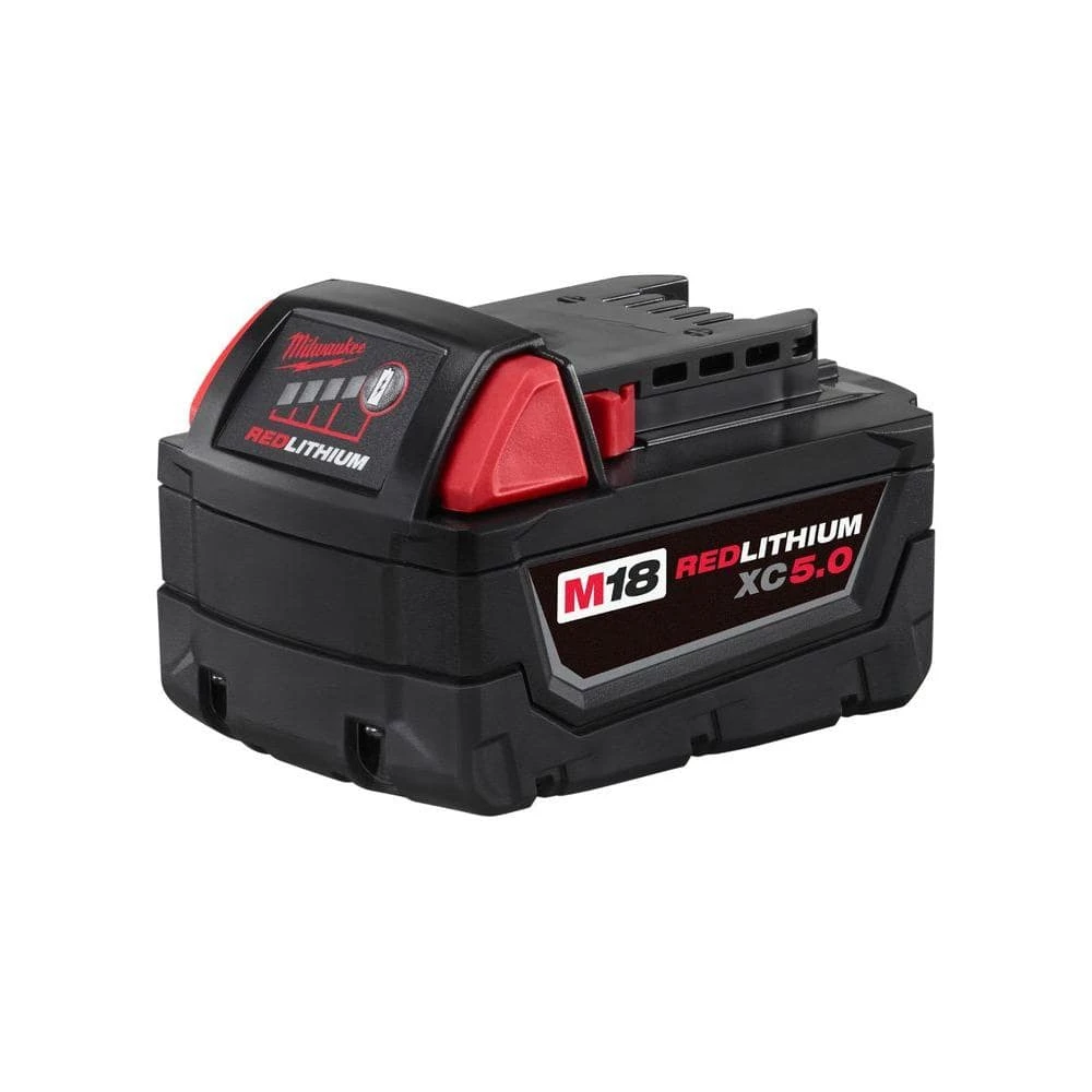 Milwaukee M18 18-Volt 5.0 Ah Lithium-Ion XC Extended Capacity Battery Pack 10 Milwaukee M18 18-Volt 5.0 Ah Lithium-Ion XC Extended Capacity Battery Pack - Image 8