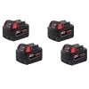 Milwaukee M18 18-Volt Lithium-Ion XC Extended Capacity Battery Pack 5.0Ah (4-Pack) 1 Milwaukee M18 18-Volt Lithium-Ion XC Extended Capacity Battery Pack 5.0Ah (4-Pack) -Outdoor Power Equipment Sales Store milwaukee outdoor power batteries chargers 48 11 1852 64 1000