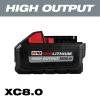 Milwaukee M18 18-Volt Lithium-Ion HIGH OUTPUT XC 8.0 Ah Battery 1 Milwaukee M18 18-Volt Lithium-Ion HIGH OUTPUT XC 8.0 Ah Battery -Outdoor Power Equipment Sales Store milwaukee outdoor power batteries chargers 48 11 1880 64 1000