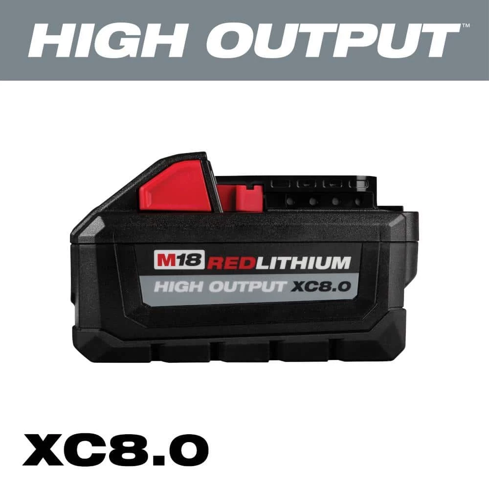 Milwaukee M18 18-Volt Lithium-Ion HIGH OUTPUT XC 8.0 Ah Battery 3 Milwaukee M18 18-Volt Lithium-Ion HIGH OUTPUT XC 8.0 Ah Battery