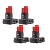 Milwaukee M12 12-Volt Lithium-Ion XC Extended Capacity 3.0 Ah Battery Pack (4-Pack) -Outdoor Power Equipment Sales Store milwaukee outdoor power batteries chargers 48 11 2412 48 11 2412 64 1000 1