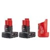 Milwaukee M12 12-Volt Lithium-Ion XC Extended Capacity 3.0 Ah Battery Pack (2-Pack) with M12 Portable Power Source 2 Milwaukee M12 12-Volt Lithium-Ion XC Extended Capacity 3.0 Ah Battery Pack (2-Pack) with M12 Portable Power Source -Outdoor Power Equipment Sales Store milwaukee outdoor power batteries chargers 48 11 2412 48 59 1201 64 1000