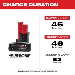 Milwaukee M12 12-Volt Lithium-Ion XC Extended Capacity 3.0 Ah Battery Pack (2-Pack) -Outdoor Power Equipment Sales Store milwaukee outdoor power batteries chargers 48 11 2412 a0 1000