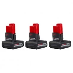 Milwaukee M12 12-Volt Lithium-Ion XC High Output 5 Ah Battery (3-Pack)