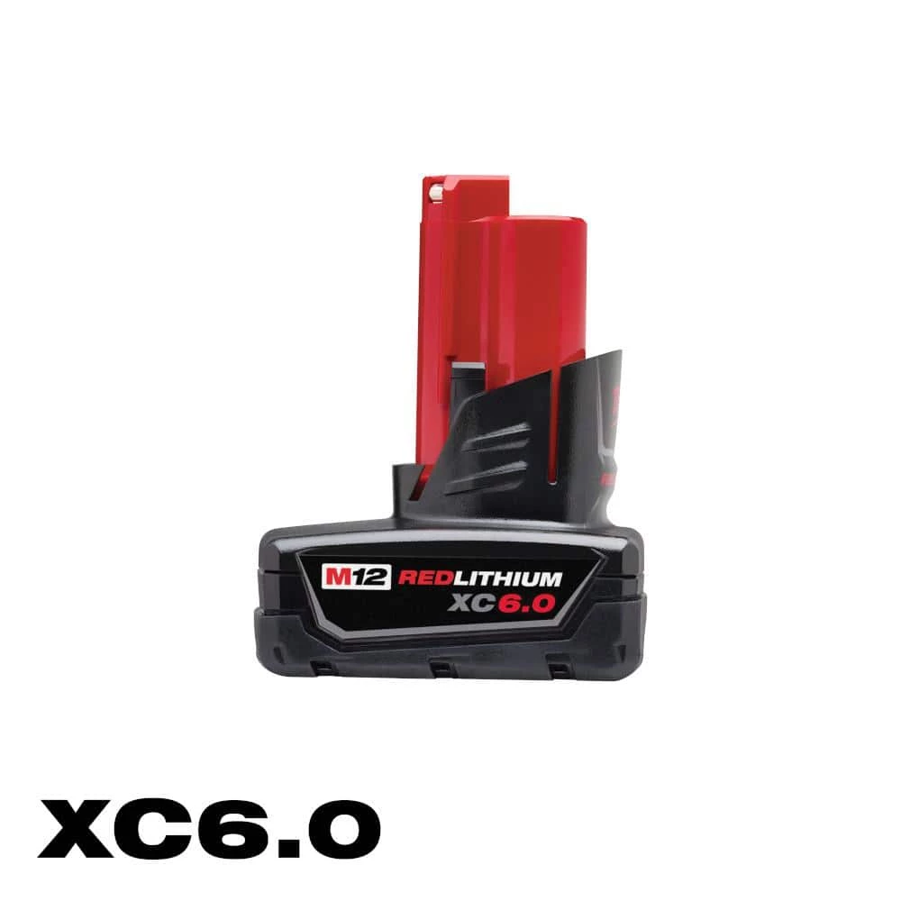 Milwaukee M12 12-Volt Lithium-Ion XC Extended Capacity 6.0Ah Battery Pack 3 Milwaukee M12 12-Volt Lithium-Ion XC Extended Capacity 6.0Ah Battery Pack
