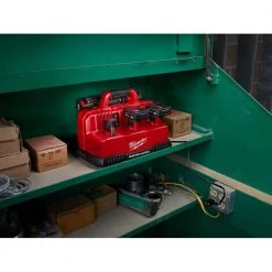 Milwaukee M12 and M18 12-Volt/18-Volt Lithium-Ion Multi-Voltage 6-Port Sequential Rapid Battery Charger (3 M12 and 3 M18 Ports) 16 Milwaukee M12 and M18 12-Volt/18-Volt Lithium-Ion Multi-Voltage 6-Port Sequential Rapid Battery Charger (3 M12 and 3 M18 Ports) -Outdoor Power Equipment Sales Store milwaukee outdoor power batteries chargers 48 59 1807 a0 1000