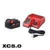 Milwaukee M18 18-Volt Lithium-Ion XC Starter Kit with One 5.0Ah Battery and Charger -Outdoor Power Equipment Sales Store milwaukee outdoor power batteries chargers 48 59 1850 64 1000