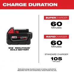 Milwaukee M18 18-Volt Lithium-Ion XC Starter Kit with Two 5.0Ah Batteries and Charger -Outdoor Power Equipment Sales Store milwaukee outdoor power batteries chargers 48 59 1852b 1d 1000
