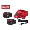 Milwaukee M18 18-Volt Lithium-Ion XC Starter Kit with Two 5.0Ah Batteries and Charger -Outdoor Power Equipment Sales Store milwaukee outdoor power batteries chargers 48 59 1852b 64 1000