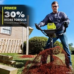 RYOBI 40V HP Brushless Cordless Earth Auger with 8 in. Bit with 4.0 Ah Battery and Charger -Outdoor Power Equipment Sales Store ryobi augers ry40710vnm 66 1000