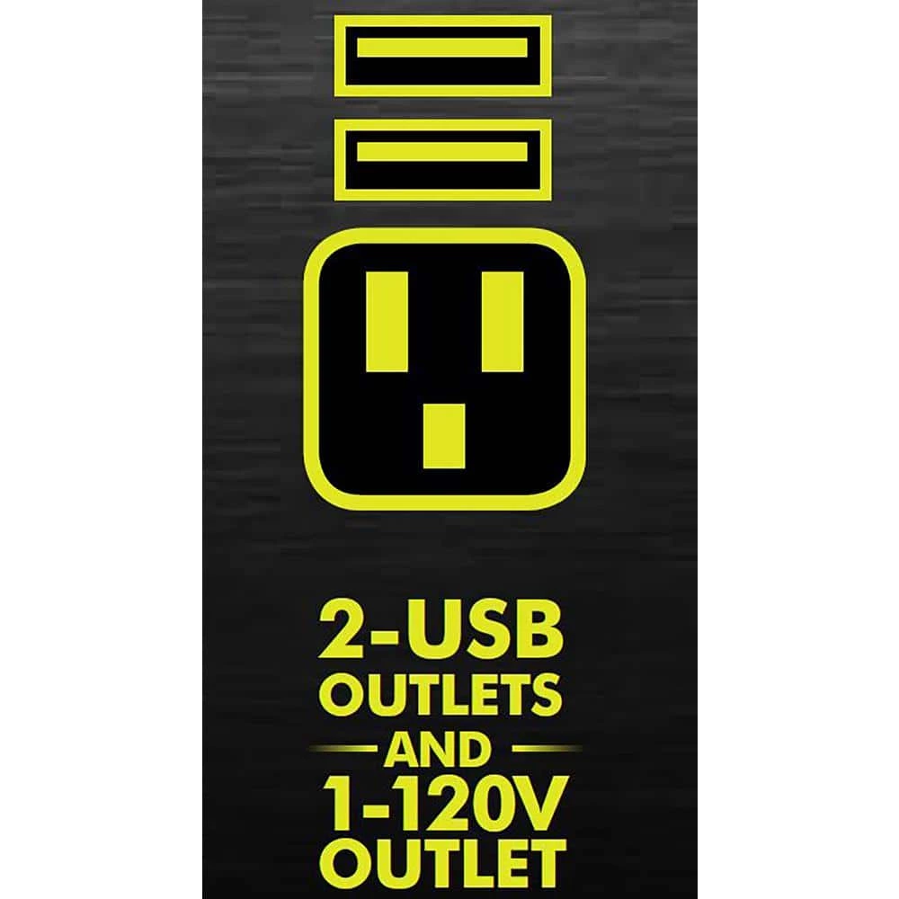 RYOBI (2) 150-Watt Battery Powered Inverter for ONE+ 18V Battery 5 RYOBI (2) 150-Watt Battery Powered Inverter for ONE+ 18V Battery - Image 3