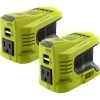 RYOBI (2) 150-Watt Battery Powered Inverter for ONE+ 18V Battery