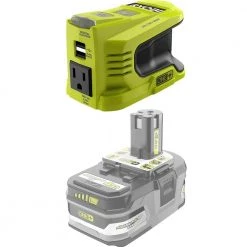 RYOBI (2) 150-Watt Battery Powered Inverter for ONE+ 18V Battery 26 RYOBI (2) 150-Watt Battery Powered Inverter for ONE+ 18V Battery -Outdoor Power Equipment Sales Store ryobi battery generators ryi150bg cmb1 fa 1000