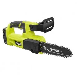 RYOBI ONE+ 18V 8 in. Cordless Battery Pruning Chainsaw with 2.0 Ah Battery and Charger -Outdoor Power Equipment Sales Store ryobi cordless chainsaws p5453 76 1000