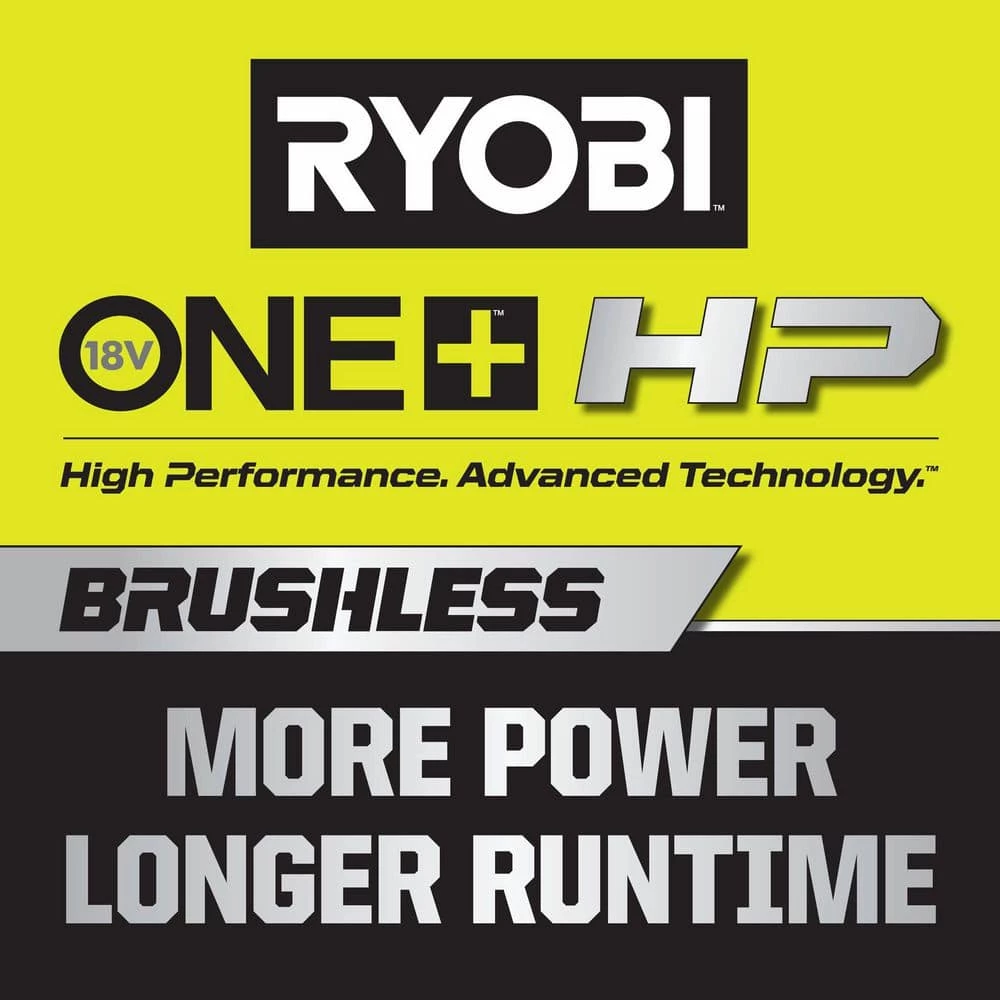 RYOBI ONE+ HP 18V Brushless 110 MPH 350 CFM Cordless Variable-Speed Jet Fan Leaf Blower (Tool Only) 4 RYOBI ONE+ HP 18V Brushless 110 MPH 350 CFM Cordless Variable-Speed Jet Fan Leaf Blower (Tool Only) - Image 2