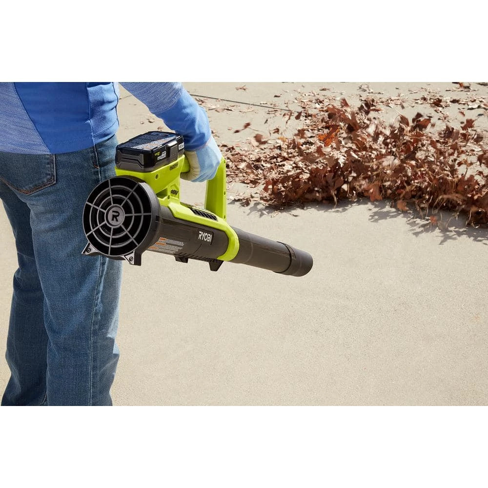RYOBI ONE+ 18V 90 MPH 200 CFM Cordless Battery Leaf Blower/Sweeper with 2.0 Ah Battery and Charger 12 RYOBI ONE+ 18V 90 MPH 200 CFM Cordless Battery Leaf Blower/Sweeper with 2.0 Ah Battery and Charger - Image 10