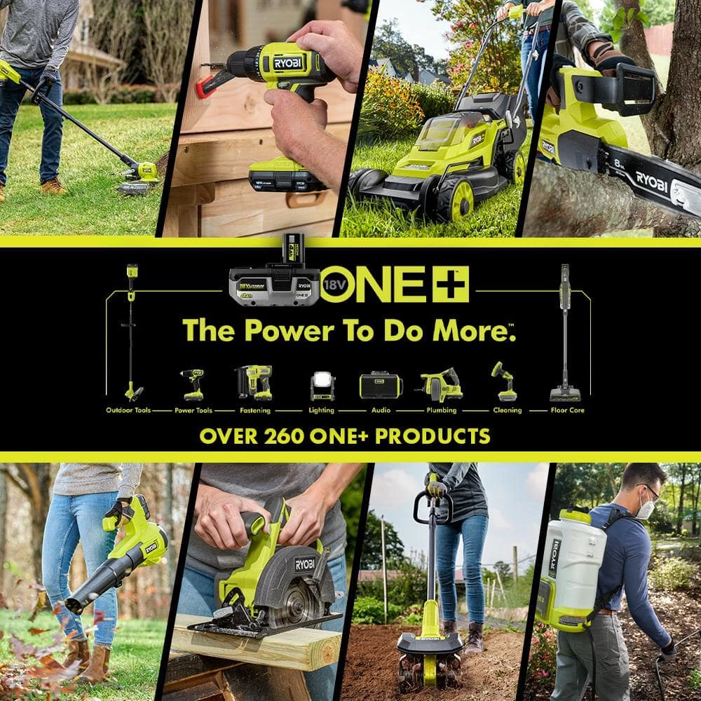 RYOBI ONE+ 18V 90 MPH 200 CFM Cordless Battery Leaf Blower/Sweeper with 2.0 Ah Battery and Charger 17 RYOBI ONE+ 18V 90 MPH 200 CFM Cordless Battery Leaf Blower/Sweeper with 2.0 Ah Battery and Charger - Image 15