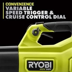 RYOBI 40V HP Brushless Whisper Series 160 MPH 650 CFM Cordless Battery Leaf Blower with 6.0 Ah Battery and Charger -Outdoor Power Equipment Sales Store ryobi cordless leaf blowers ry404140vnm c3 1000