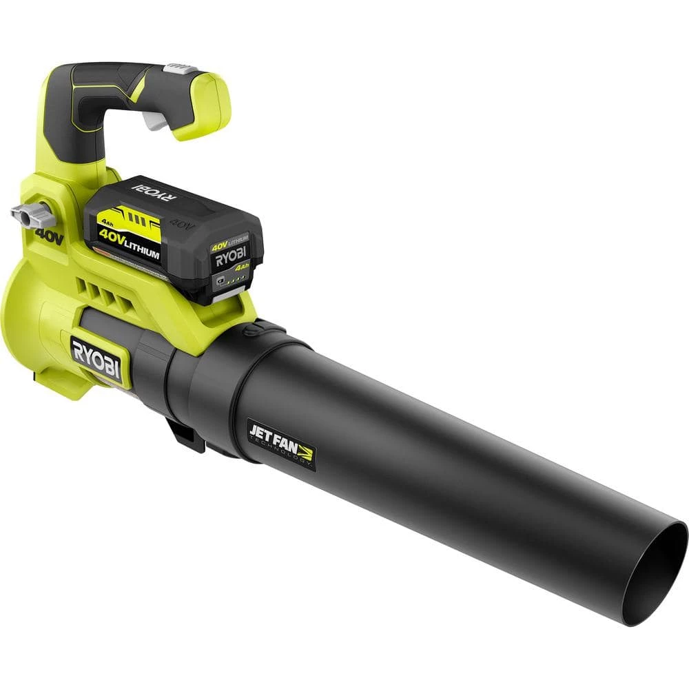 RYOBI 40V 110 MPH 525 CFM Cordless Battery Variable-Speed Jet Fan Leaf Blower with 4.0 Ah Battery and Charger 11 RYOBI 40V 110 MPH 525 CFM Cordless Battery Variable-Speed Jet Fan Leaf Blower with 4.0 Ah Battery and Charger - Image 9