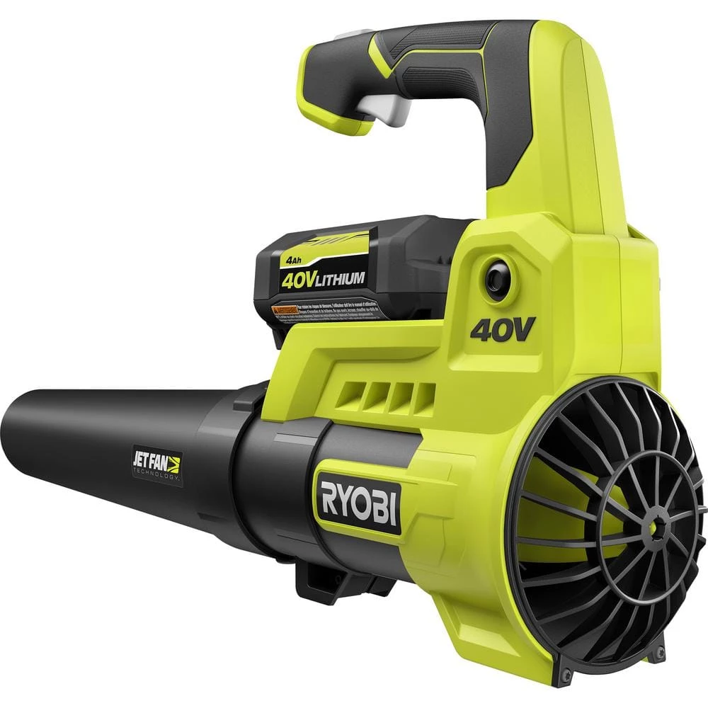 RYOBI 40V 110 MPH 525 CFM Cordless Battery Variable-Speed Jet Fan Leaf Blower with 4.0 Ah Battery and Charger 12 RYOBI 40V 110 MPH 525 CFM Cordless Battery Variable-Speed Jet Fan Leaf Blower with 4.0 Ah Battery and Charger - Image 10