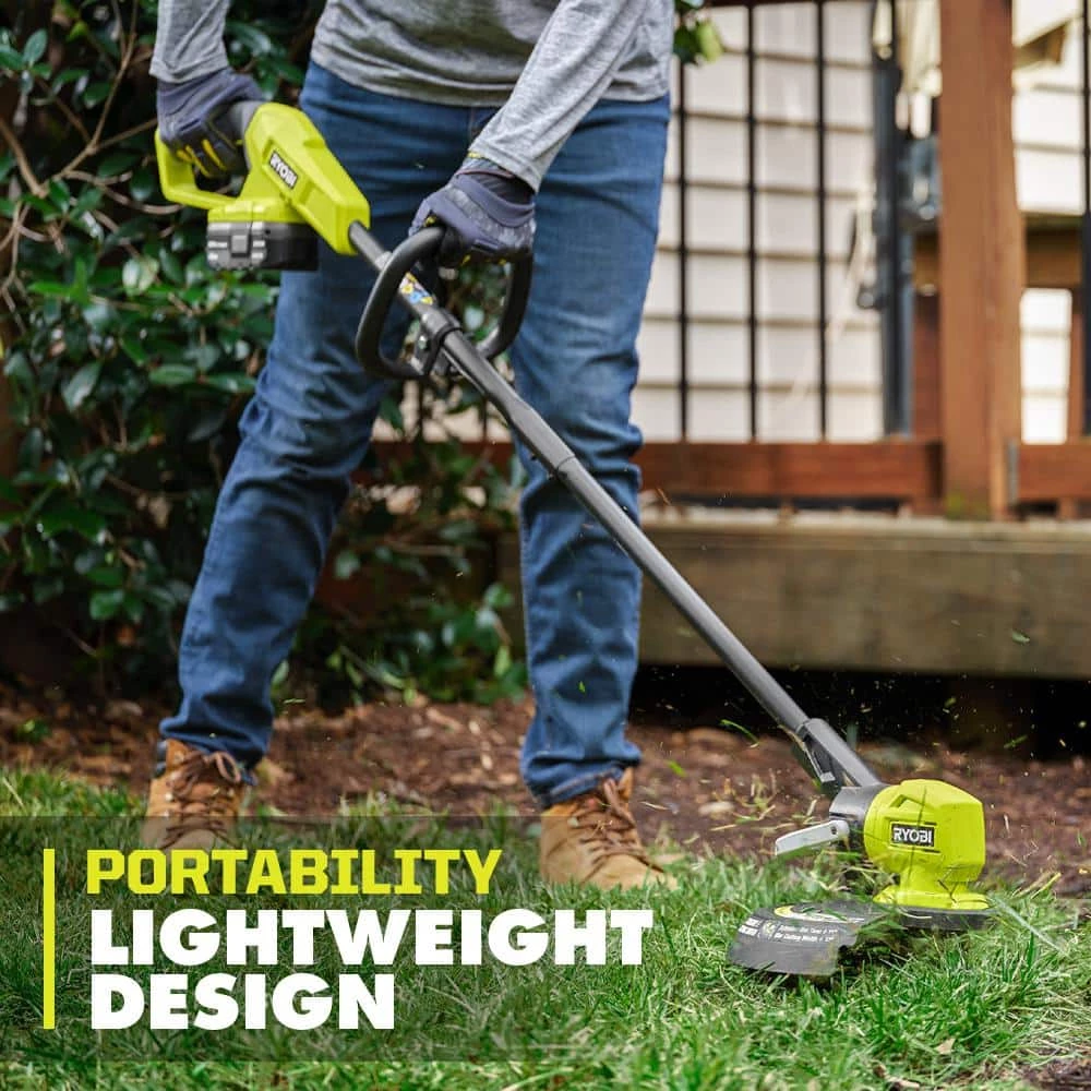 RYOBI ONE+ 18V 13 in. Cordless Battery String Trimmer/Edger with 4.0 Ah Battery and Charger 7 RYOBI ONE+ 18V 13 in. Cordless Battery String Trimmer/Edger with 4.0 Ah Battery and Charger - Image 5