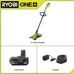 RYOBI ONE+ 18V 13 in. Cordless Battery String Trimmer/Edger with 4.0 Ah Battery and Charger 14 RYOBI ONE+ 18V 13 in. Cordless Battery String Trimmer/Edger with 4.0 Ah Battery and Charger -Outdoor Power Equipment Sales Store ryobi cordless string trimmers p20180vnm 40 1000