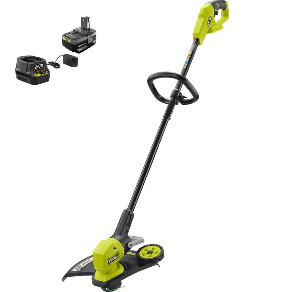 RYOBI ONE+ 18V 13 in. Cordless Battery String Trimmer/Edger with 4.0 Ah Battery and Charger 3 RYOBI ONE+ 18V 13 in. Cordless Battery String Trimmer/Edger with 4.0 Ah Battery and Charger