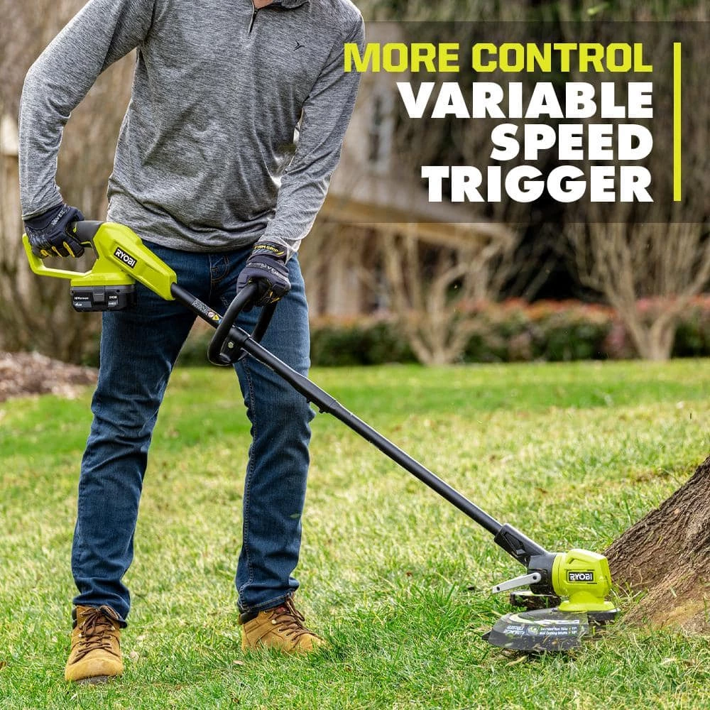 RYOBI ONE+ 18V 13 in. Cordless Battery String Trimmer/Edger with 4.0 Ah Battery and Charger 9 RYOBI ONE+ 18V 13 in. Cordless Battery String Trimmer/Edger with 4.0 Ah Battery and Charger - Image 7