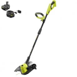 RYOBI ONE+ 18V 13 in. Cordless Battery String Trimmer/Edger with 4.0 Ah Battery and Charger