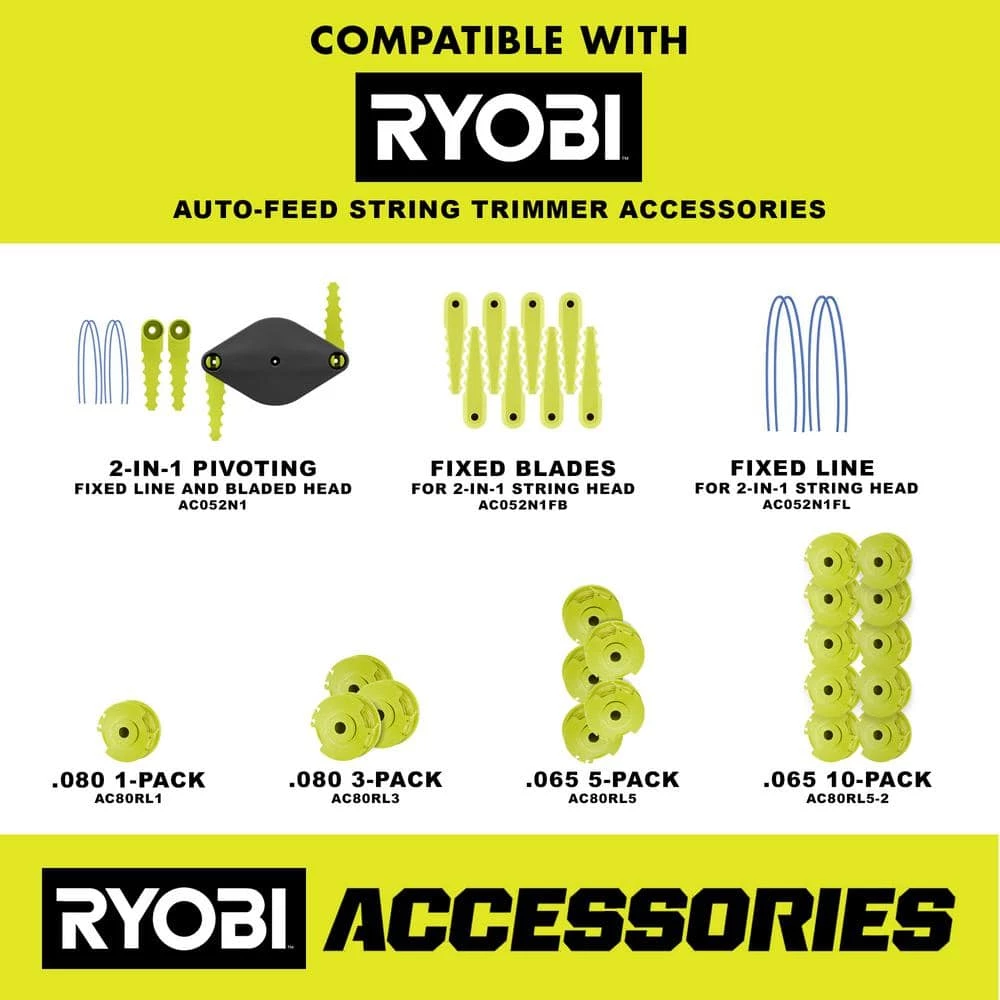RYOBI ONE+ 18V 13 in. Cordless Battery String Trimmer/Edger with 4.0 Ah Battery and Charger 15 RYOBI ONE+ 18V 13 in. Cordless Battery String Trimmer/Edger with 4.0 Ah Battery and Charger - Image 13