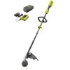 RYOBI 40V Expand-It Cordless Battery Attachment Capable String Trimmer with 4.0 Ah Battery and Charger -Outdoor Power Equipment Sales Store ryobi cordless string trimmers ry40250 64 1000