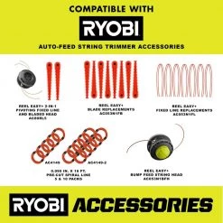 RYOBI 40V Brushless Cordless Battery Attachment Capable String Trimmer with 4.0 Ah Battery and Charger -Outdoor Power Equipment Sales Store ryobi cordless string trimmers ry40270vnm 44 1000