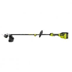 RYOBI 40V Brushless Cordless Battery Attachment Capable String Trimmer with 4.0 Ah Battery and Charger -Outdoor Power Equipment Sales Store ryobi cordless string trimmers ry40270vnm 4f 1000