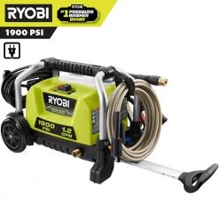 RYOBI 1900 PSI 1.2 GPM Cold Water Wheeled Electric Pressure Washer