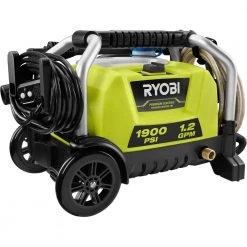 RYOBI 1900 PSI 1.2 GPM Cold Water Wheeled Electric Pressure Washer -Outdoor Power Equipment Sales Store ryobi electric pressure washers ry1419mtvnm a0 1000