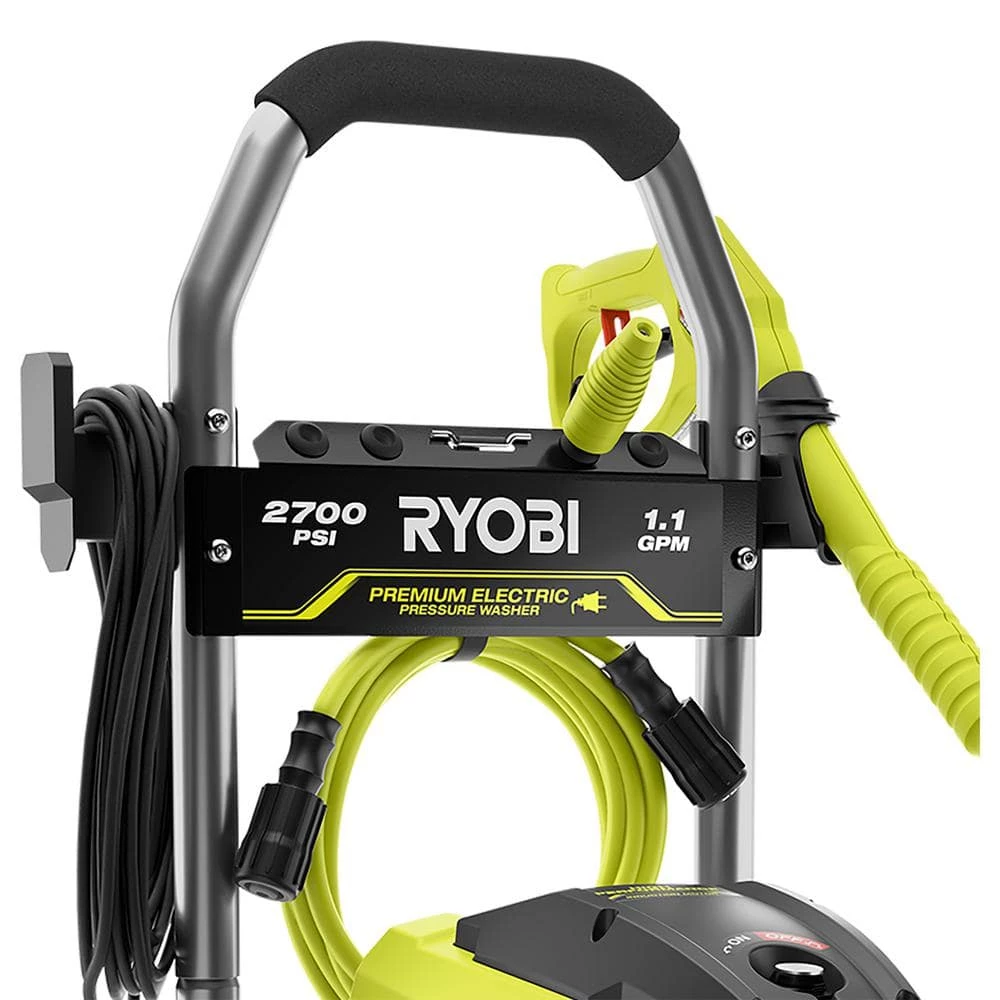 RYOBI 2700 PSI 1.1 GPM Cold Water Electric Pressure Washer 10 RYOBI 2700 PSI 1.1 GPM Cold Water Electric Pressure Washer - Image 8