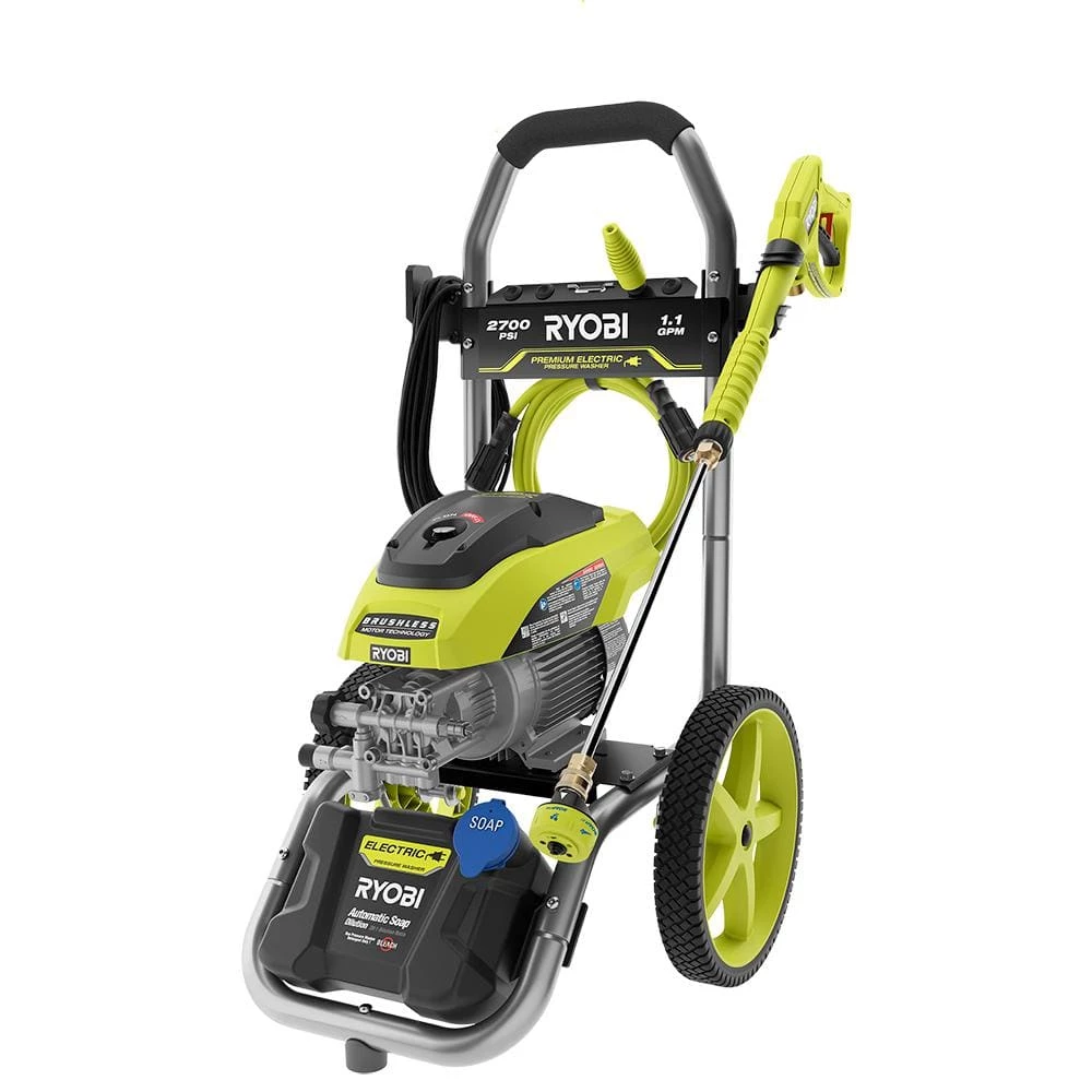 RYOBI 2700 PSI 1.1 GPM Cold Water Electric Pressure Washer 12 RYOBI 2700 PSI 1.1 GPM Cold Water Electric Pressure Washer - Image 10