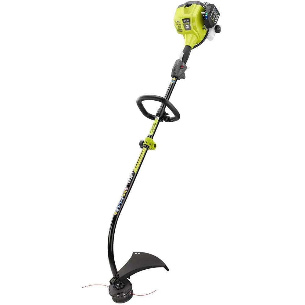 RYOBI 25 cc 2-Stroke Attachment Capable Full Crank Curved Shaft Gas String Trimmer 3 RYOBI 25 cc 2-Stroke Attachment Capable Full Crank Curved Shaft Gas String Trimmer