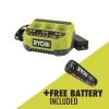 RYOBI USB Lithium 3-Port Charger with USB Lithium 2.0 Ah Lithium-ion Rechargeable Battery -Outdoor Power Equipment Sales Store ryobi outdoor power batteries chargers fvch01 fvb01 64 1000