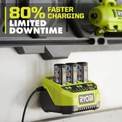 RYOBI USB Lithium 3-Port Charger with USB Lithium 2.0 Ah Lithium-ion Rechargeable Battery -Outdoor Power Equipment Sales Store ryobi outdoor power batteries chargers fvch01 fvb01 a0 1000