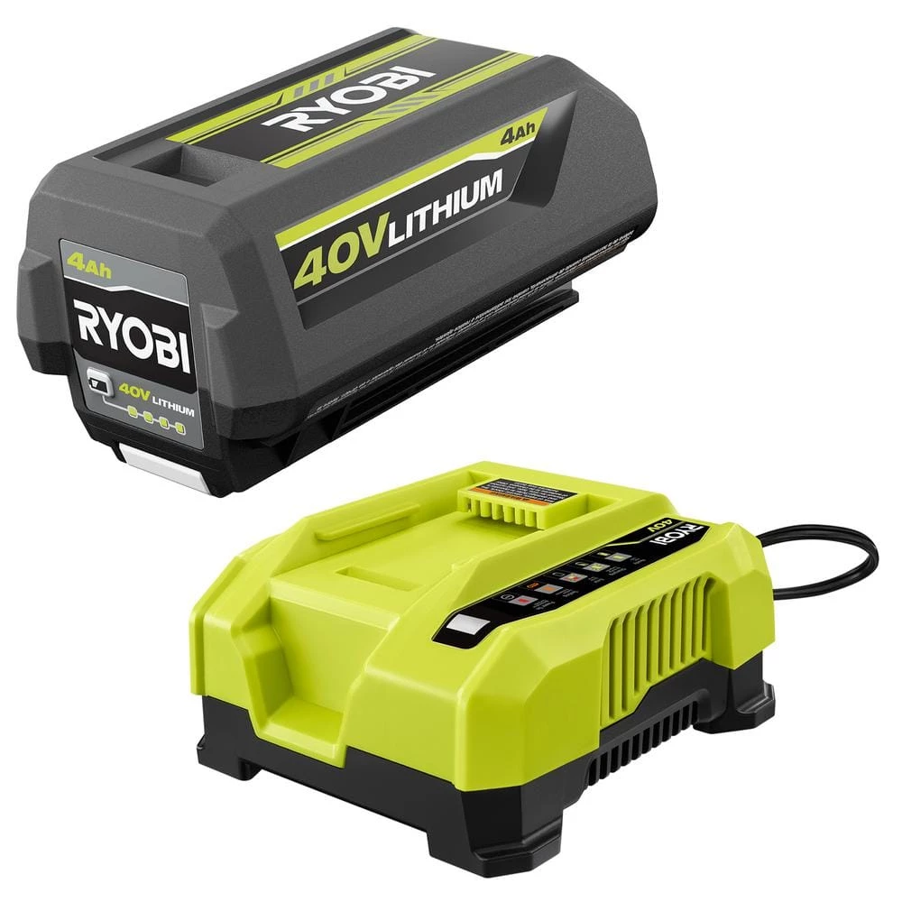 RYOBI 40V Lithium-Ion 4.0 Ah Battery and Rapid Charger 3 RYOBI 40V Lithium-Ion 4.0 Ah Battery and Rapid Charger
