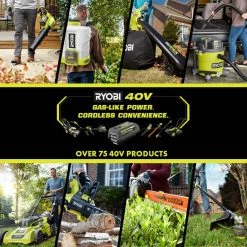 RYOBI 40-Volt 6.0 Ah High Capacity Lithium-Ion Battery -Outdoor Power Equipment Sales Store ryobi outdoor power batteries chargers op4060a1 31 1000