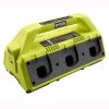 RYOBI ONE+ 18V 6-Port Dual Chemistry IntelliPort SUPERCHARGER with USB Port -Outdoor Power Equipment Sales Store ryobi outdoor power batteries chargers p135 64 1000