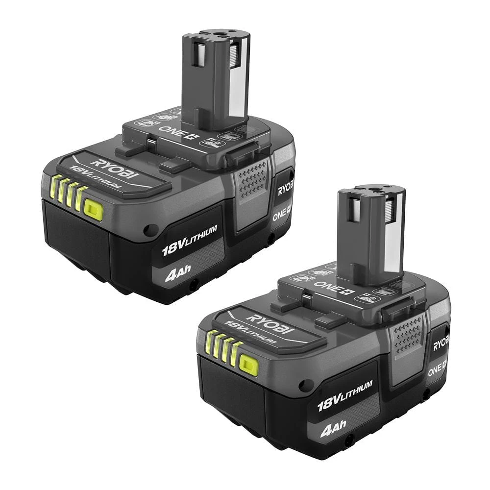 RYOBI ONE+ 18V Lithium-Ion 4.0 Ah Battery (2-Pack) 3 RYOBI ONE+ 18V Lithium-Ion 4.0 Ah Battery (2-Pack)