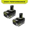 RYOBI ONE+ HP 18V HIGH PERFORMANCE Lithium-Ion 6.0 Ah Battery (2-Pack) 2 RYOBI ONE+ HP 18V HIGH PERFORMANCE Lithium-Ion 6.0 Ah Battery (2-Pack) -Outdoor Power Equipment Sales Store ryobi outdoor power batteries chargers pbp2007 64 1000