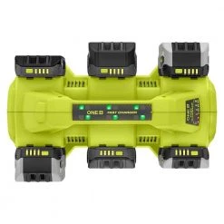 RYOBI ONE+ 18V 6-Port Fast Charger -Outdoor Power Equipment Sales Store ryobi outdoor power batteries chargers pcg006 4f 1000