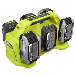 RYOBI ONE+ 18V 6-Port Fast Charger -Outdoor Power Equipment Sales Store ryobi outdoor power batteries chargers pcg006 c3 1000