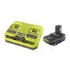 RYOBI ONE+ 18V 2.0 Ah Battery and Dual Port Charger Kit -Outdoor Power Equipment Sales Store ryobi outdoor power batteries chargers psk201 64 1000
